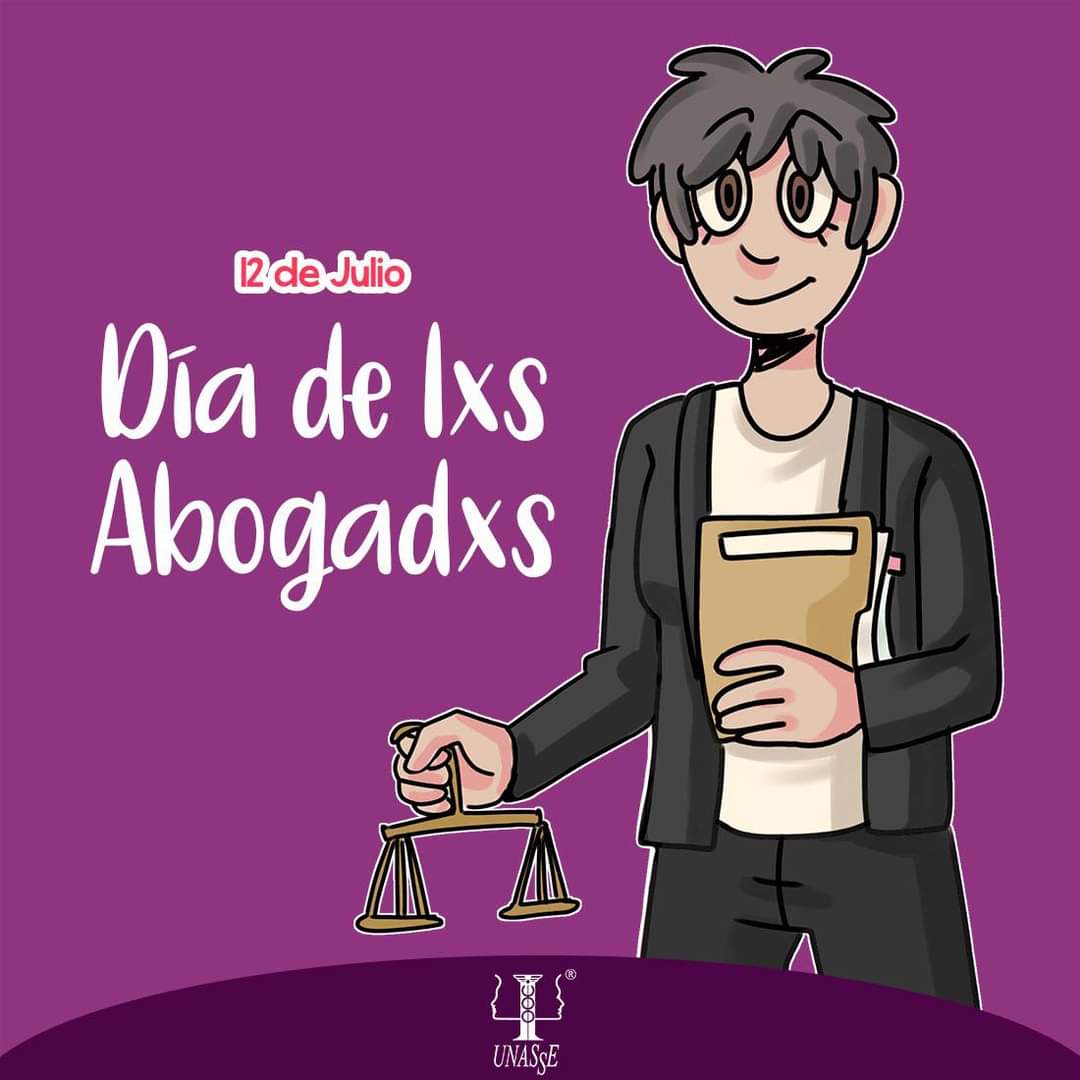 UNASSE_AC's tweet photo. Hoy,conmemoramos el día de lxs abogadxs aliadxs. Desde #UNASSEAC reconocemos el trabajo que realizan a favor de los derechos humanos de las poblaciones en situación de vulnerabilidad, encaminados a crear una sociedad más justa e igualitaria. 

#Abogadxs #DerechosHumanos #12Julio https://t.co/KA20EE8g6w