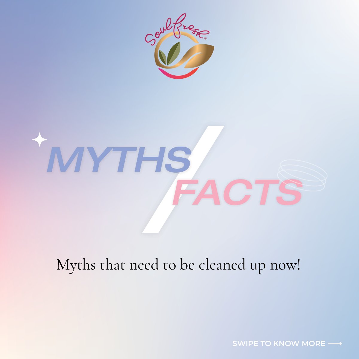 soulfresh_in's tweet photo. It's not a surprise that cleaning is also filled with myths.
Which is why we believe it's high-time we scrubbed the myths clean!
#Soulfresh #myths #facts #mythsvsfacts #mythbusters #hyygiene #health https://t.co/7afQpgzuLP