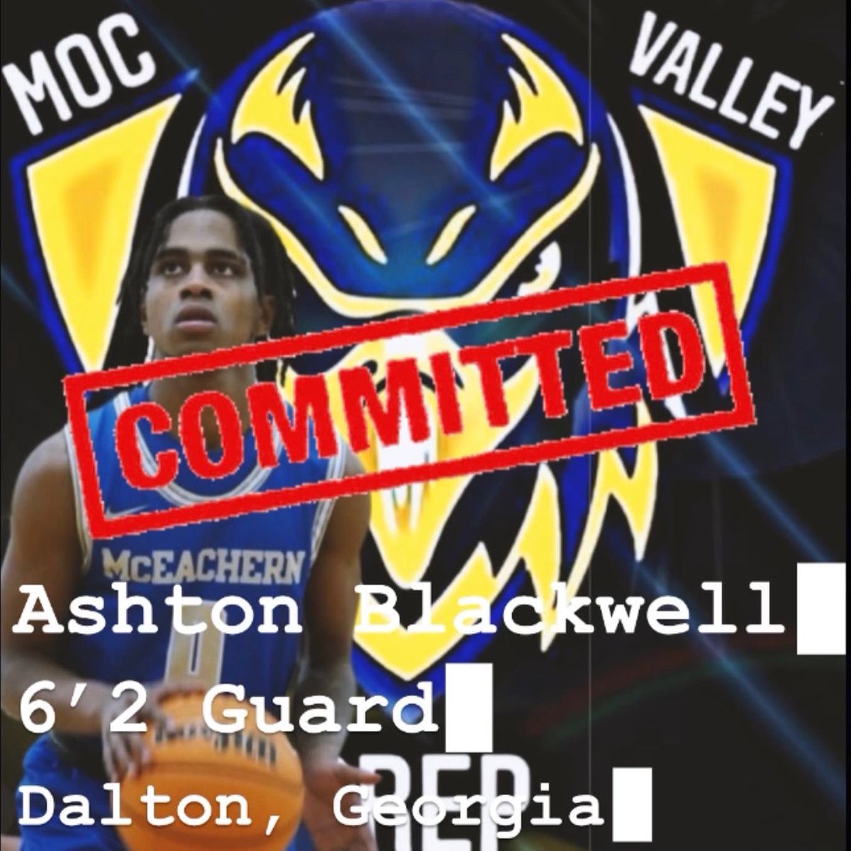 MocPrep's tweet photo. We want to welcome Ashton Blackwell out of Rome, Georgia to the Moc Valley Family. #DaRealMVP🦅 #Chattanooga #MocPrep #MocValley https://t.co/kIAcedK5yf