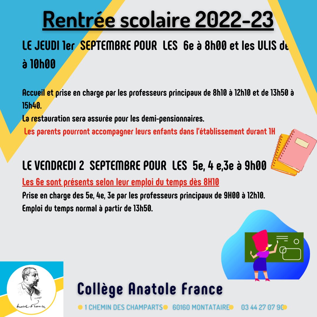 Collège Anatole France Montataire (@clgafr60) on Twitter photo 