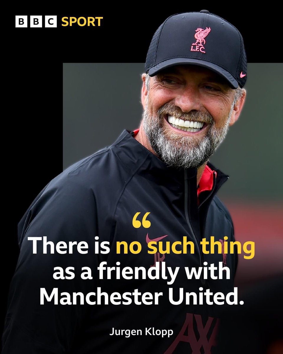 Liverpool fans downplaying the result like their manager wasn’t chatting shit before the game 

💀