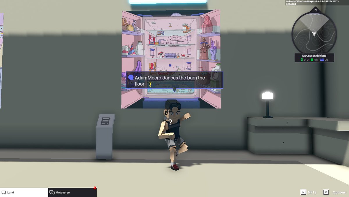 MeeroAdam's tweet photo. @TheSandboxGame @MOCDA_ I just participated in the #TheSandbox weekly contest for a chance to win 200 mSAND! Here is my favorite piece from the ‘Impossible Worlds’ exhibition, check out my screenshot below!
👇 https://t.co/SfrLILJ6ug