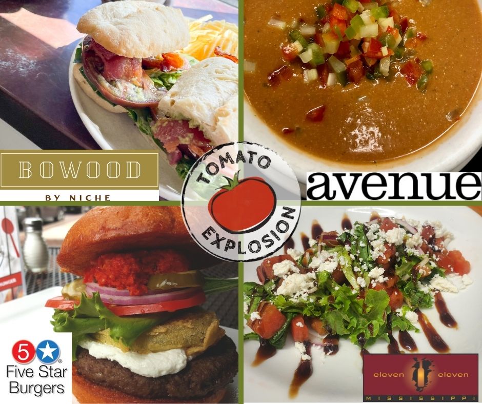 OPFoodSearch's tweet photo. July is going strong and so is #TomatoExplosion! All month long, restaurant partners are donating proceeds from a tomato-inspire dish to OFS to help heal hunger in our region. Learn more at https://t.co/vRyTGnJU2J. @BowoodByNiche @AveSTL @5StarBurgers @1111mississippi https://t.co/Evcg4a4obA