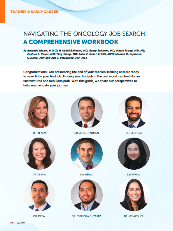AnaVManana's tweet photo. 📣 Delighted to share a guide for the #HemeOnc #OncMedTwitter #JobSearch at #ASCOConnection
Great insights from #ASCOTrainee council  @AmandaNizamMD @ZaidAR_MD @ramsedhom @MazieTsangMD @Joshua_Reuss @ADesaiMD Drs Espinoza &amp; Wang
👉 https://t.co/XW9RM06lsv
@OncoAlert #MedTwitter https://t.co/1BbVOpRa4J