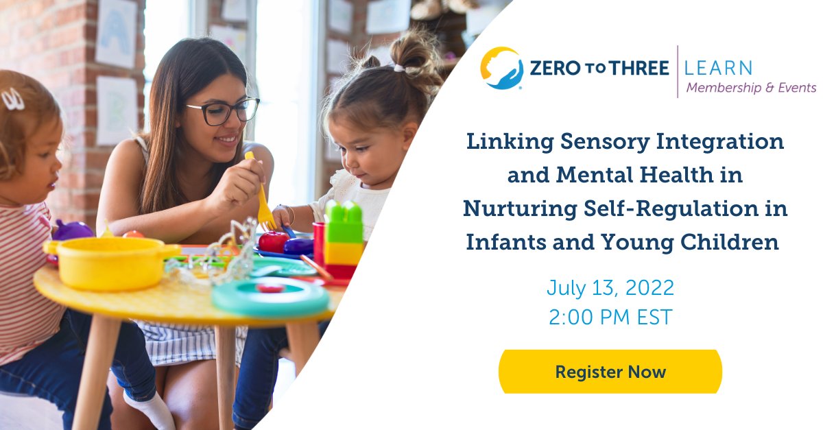 Tomorrow! Join this unique opportunity to discuss and discover the critical links between sensory processing, sensory processing disorders, and #IECMH for infants to 5-year-olds. sforce.co/3ypc0kT