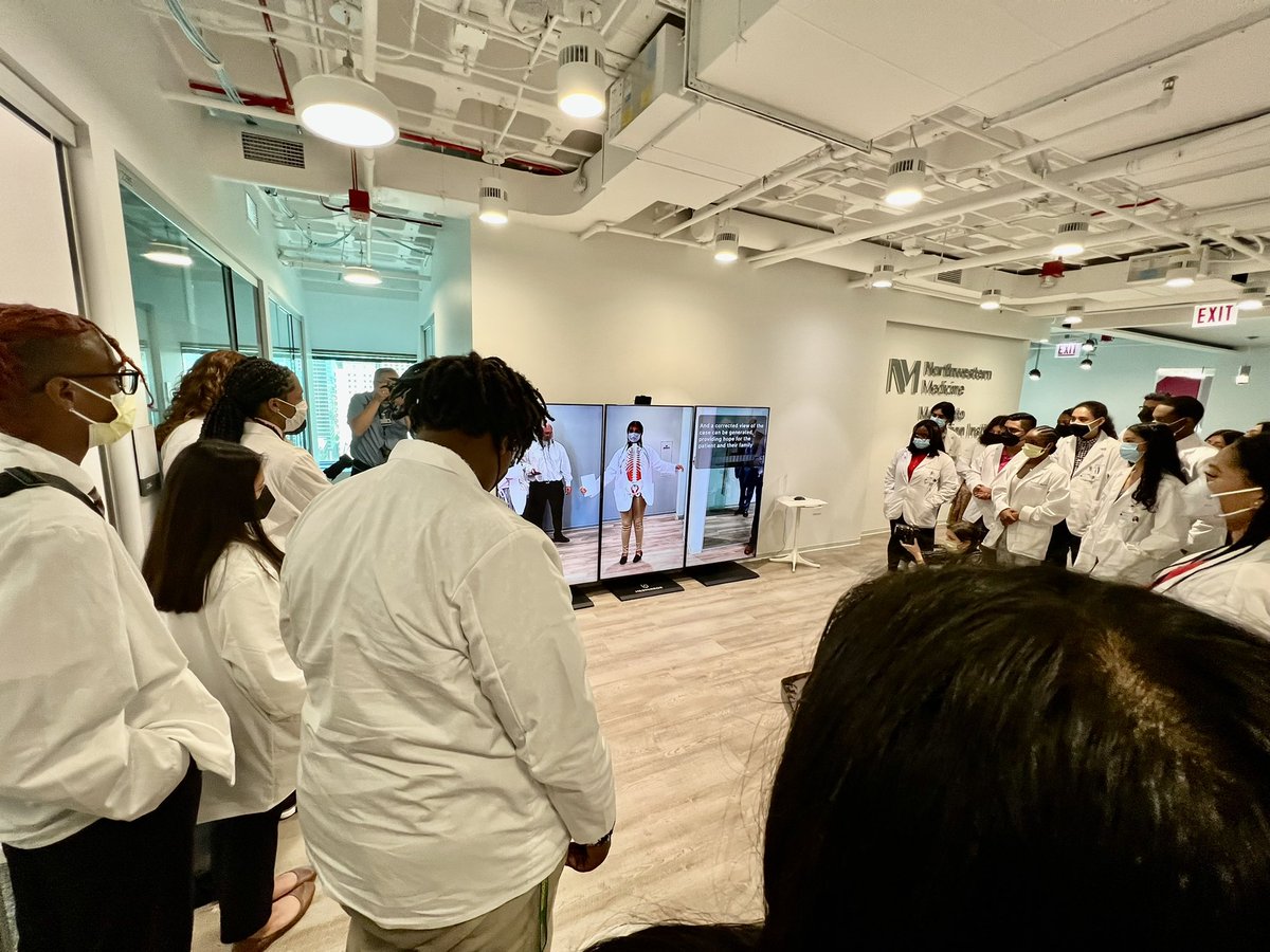 <a href="/GWCPWarriors/">WestinghouseGWCP</a> Hands-on experience with a MedMirror is what the <a href="/GWCPWarriors/">WestinghouseGWCP</a> students have been waiting for. These <a href="/NorthwesternMed/">Northwestern Medicine</a> Scholars are learning about the future of medicine <a href="/NM_Innovation/">Innovation Dept</a> during today’s class. <a href="/MedRealityApp/">MedReality</a>
