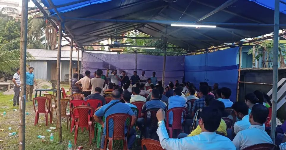 iamwilsonhasda's tweet photo. Attended a party meeting with #TCLCC Chairman &amp; Vice Chairman, #VCDC Chairmen &amp; Vice Chairmen, and #UPPL party members today at Gossaigaon. Had a productive interaction regarding party affairs. (1/3) https://t.co/lVg6rdvuwK