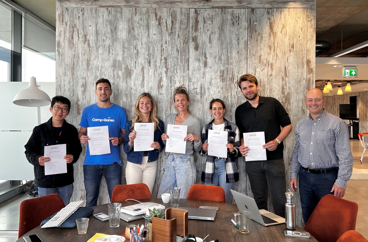 WorkzThe's tweet photo. Two amazing groups finished their Business English training at @dentsu_benelux. Congratulations! Thank you for all your energy and hard work. Also, thanks to their trainer @ndewalker. 

#languagelearning #hr #fun #businessenglish #training https://t.co/2Tzl60BurE