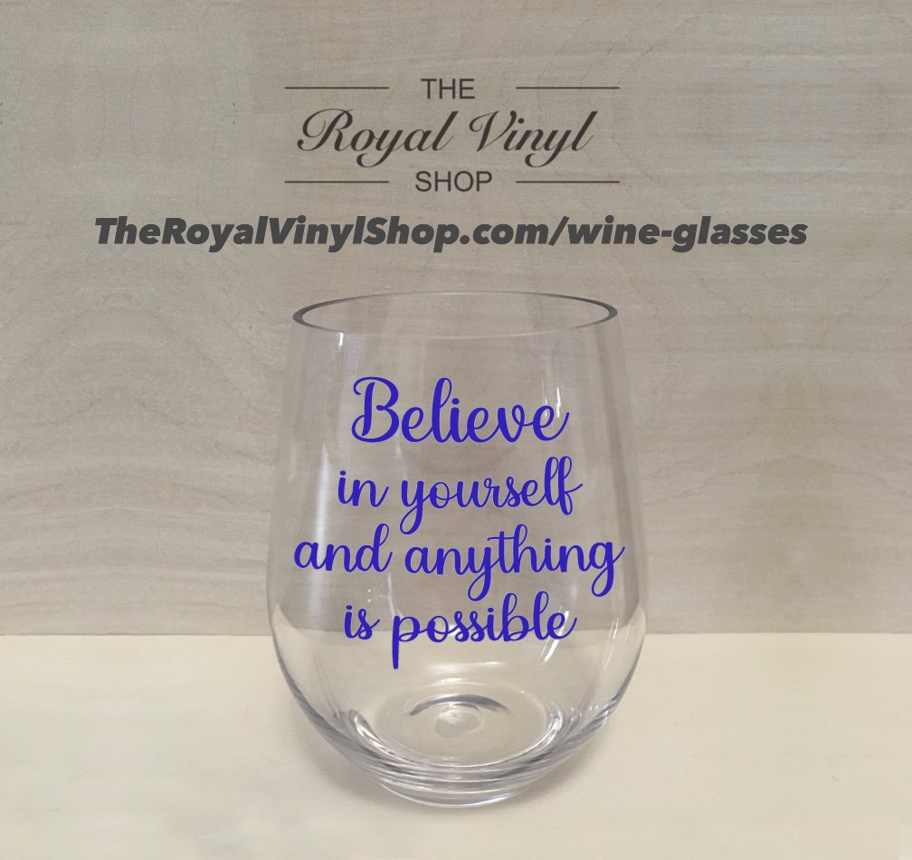 RoyalVinylShop's tweet photo. Personalize your own wine glasses @ https://t.co/EiONXYLfOo

Great gift idea! 🎁 

#theroyalvinylshop #believeinyourself #believe #quote #quotes #dailyquote #wineglass #wineglasses #customwineglasses #wine #wines #winelover #winestagram #winelovers #winewinewine #winetime #gift https://t.co/bCrJx84qkg