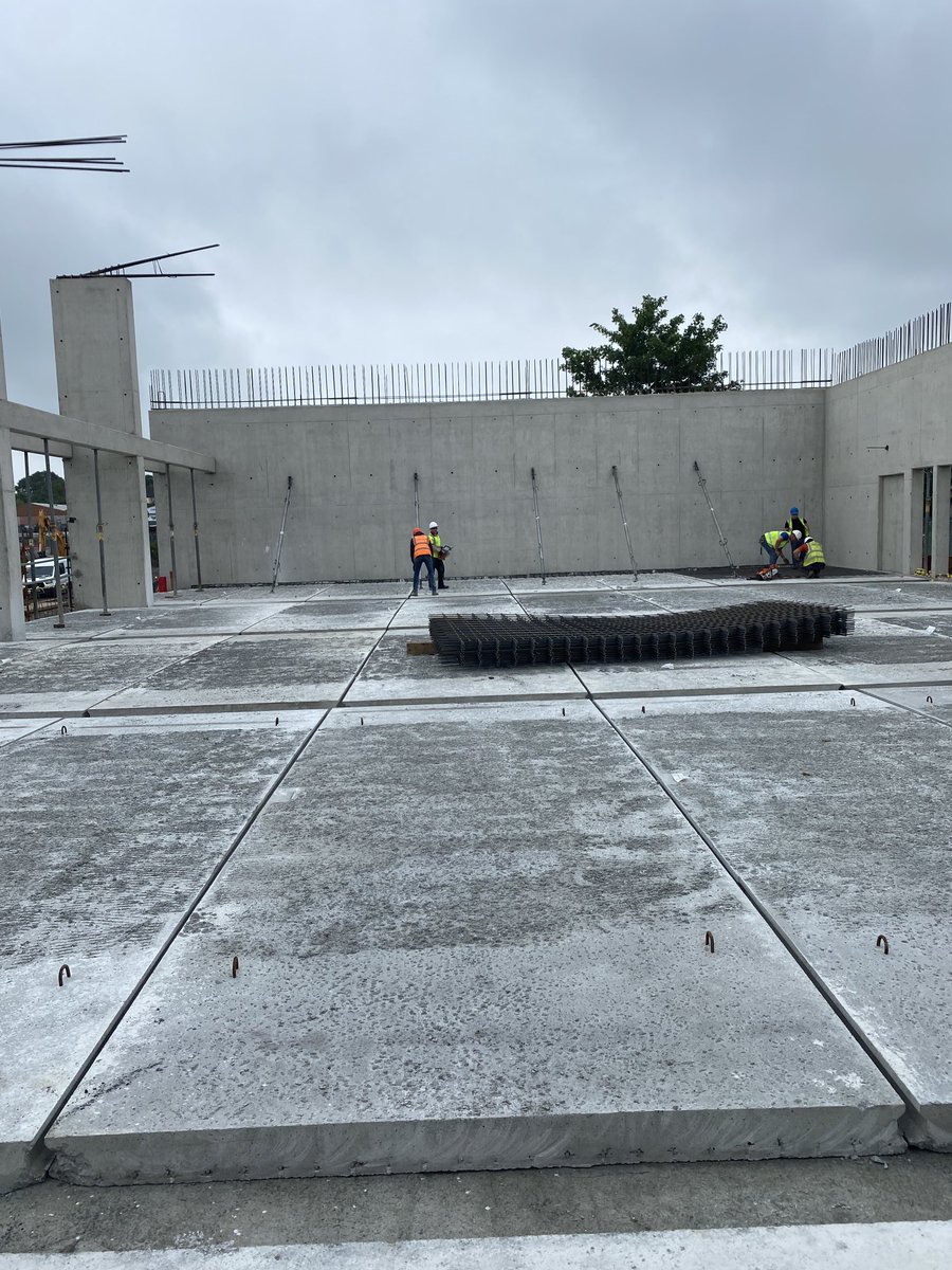 GCLuimnigh's tweet photo. Ag seasamh i halla spóirt na scoile inniu. An dul chun cinn ar fad! Standing in our future state of the art sports hall today. Fantastic progress! ⁦@gclsport⁩ @weareconack⁩ ⁦@LCETBSchools⁩ ⁦@LimClareETB⁩ https://t.co/LARSajTMvn