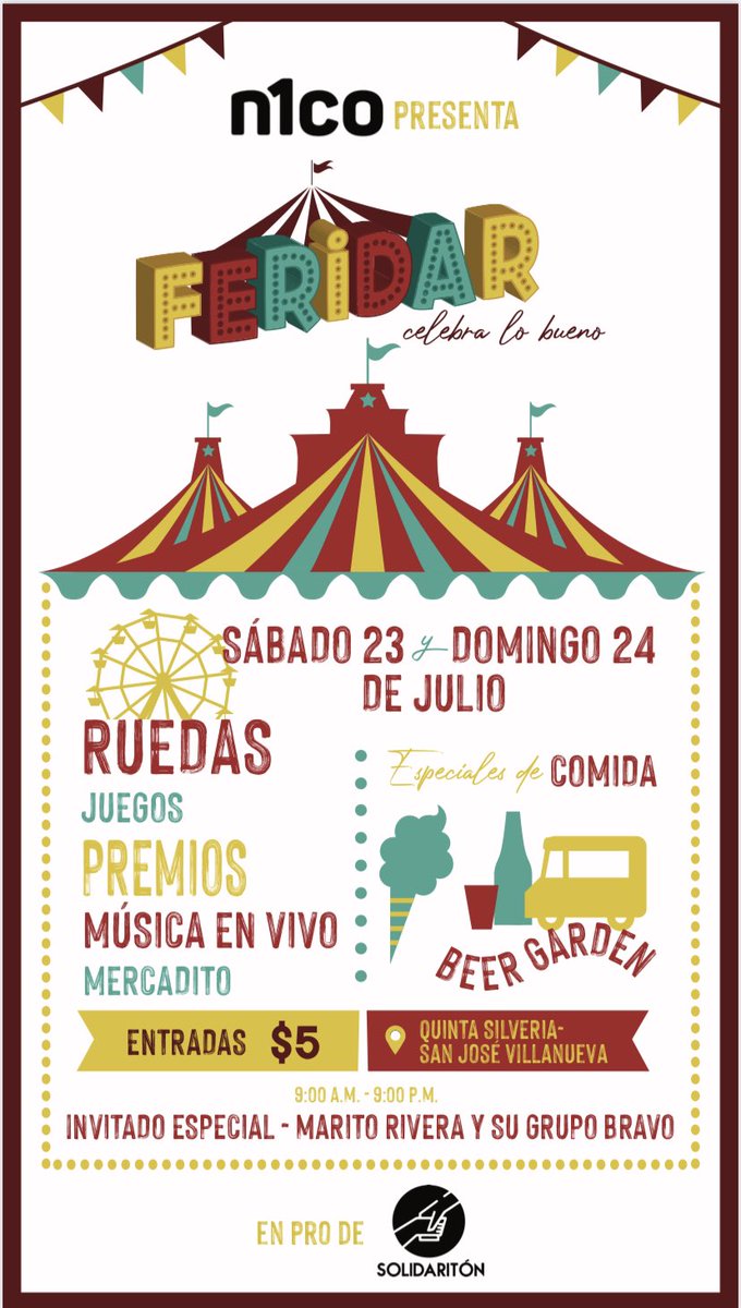 IrmaTapiaSV's tweet photo. Bishoooos, no se les olvide, es por una buena causa, en beneficio a Solodariton, 23 y 24 de julio💕💕 https://t.co/ZXDLtalOxr