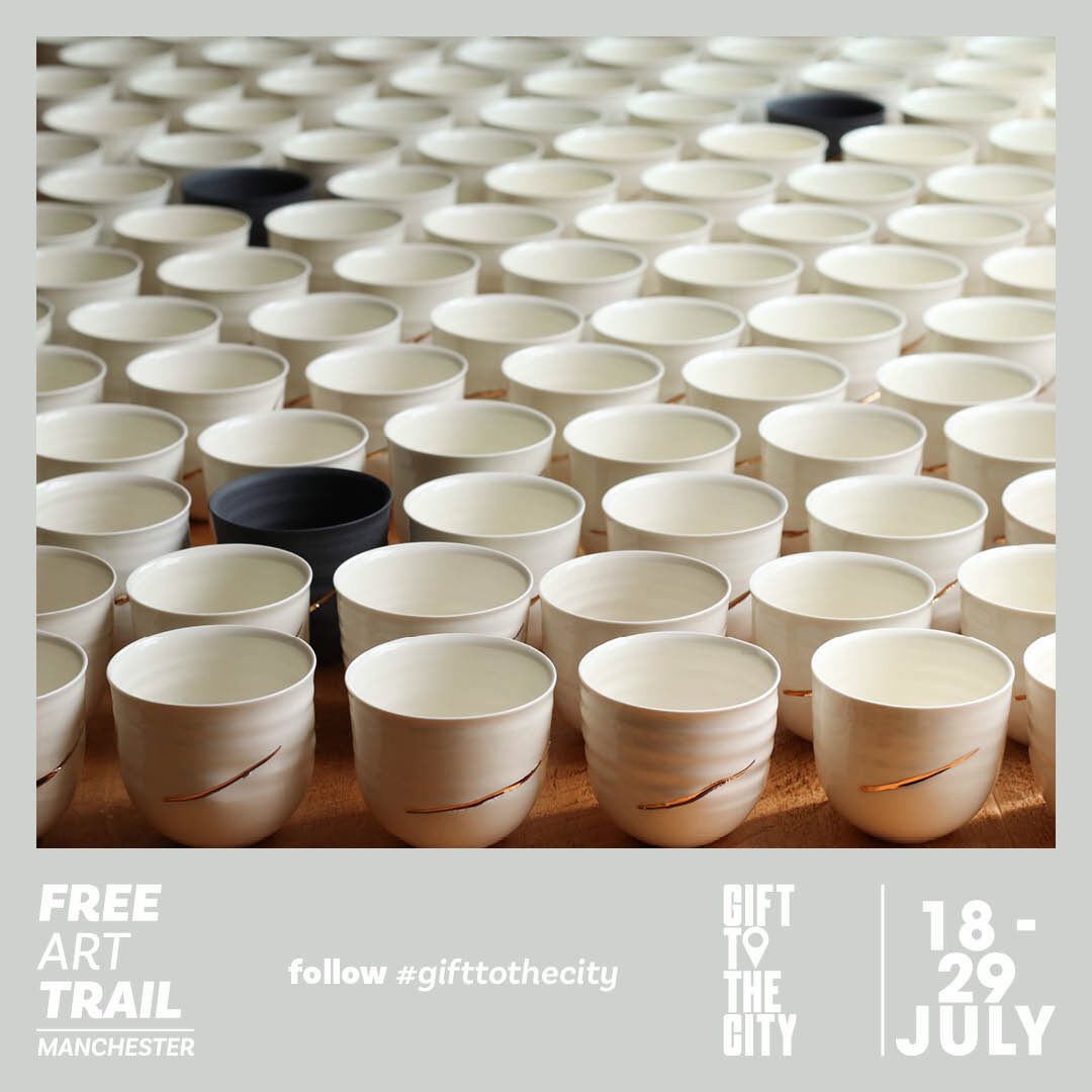 PassionArtTrail's tweet photo. A week today, 19/7/22 we will begin to place 240 free gifts to find in Manchester City centre from ceramicist @rachelhoceramic and artist &amp; designer @MicahPurnell

pls RT

Follow #gifttothecity https://t.co/fs7sz4jc2d