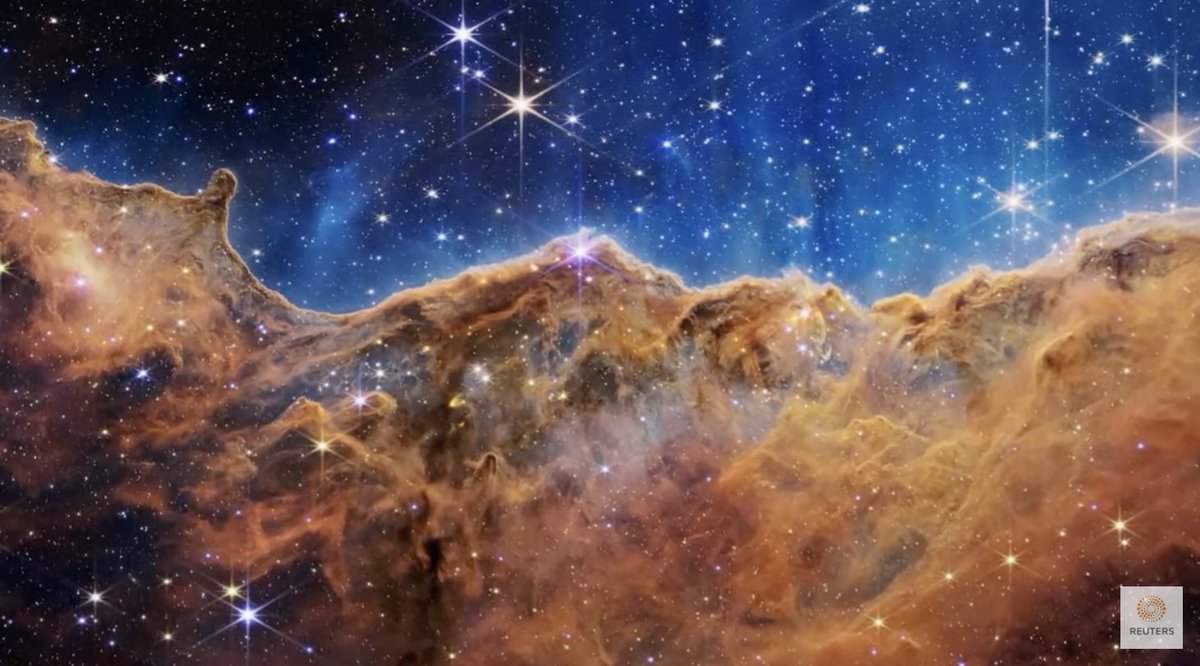 The science goes over my head a little - I'm just a poor history graduate - but I love astronomy photography and this image of the Carina Nebula blows my mind. The age and scale of what <a href="/NASAWebb/">NASA Webb Telescope</a> can show is incredible. #JWST #UnfoldTheUniverse #Webb