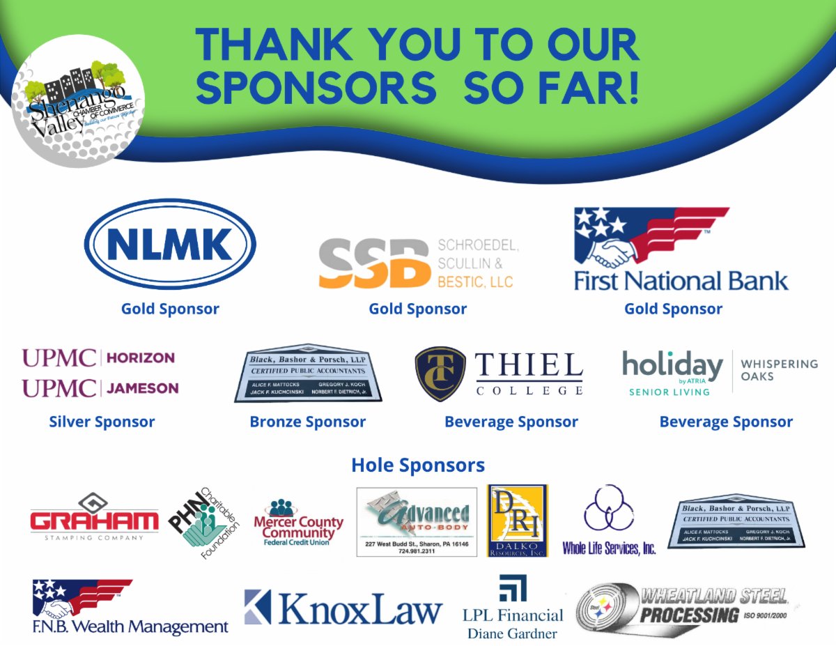 SVChamberPA's tweet photo. Thank you to our sponsors so far! There is still time to get your team signed up! ONLY A FEW SPOTS LEFT!!! All team registration and sponsorships can be submitted here: https://t.co/ts0KopeaaX
All must be paid by July 25, 2022! https://t.co/wDDQovurxG