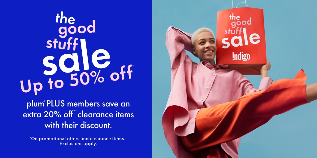 chaptersreddeer's tweet photo. #TheGoodStuffSale just got better! plum PLUS members save an extra 20% off clearance items with their discount. Shop all the best stuff, from #outdoorliving to #selfcare essentials and more.
 
Shop now: https://t.co/D855O8aeyl 
 
*Exclusions apply. https://t.co/F2xwsUQKUO