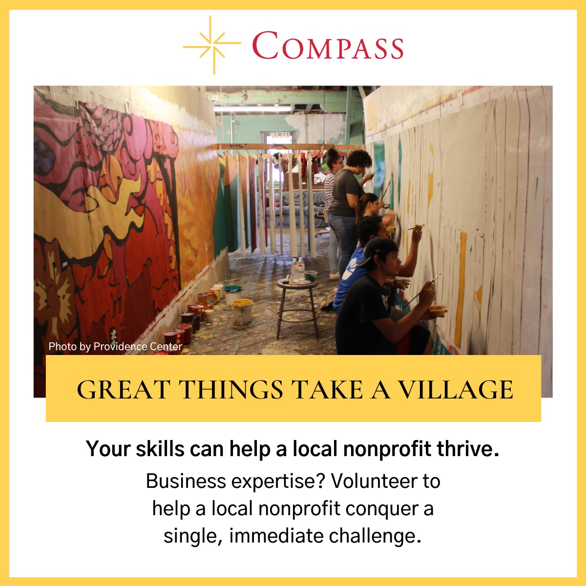 compassprobono's tweet photo. Ready to put your business skills to work for your community? Volunteer through our On Demand program to help a local DC or Philadelphia #nonprofit address an immediate need and scale their impact. Learn more: https://t.co/o29VKRq8gC

#ProBono #Consulting #Volunteering https://t.co/JrDIhBtRPQ