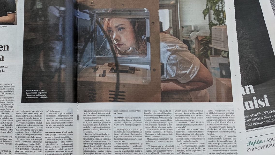 WMuziasari's tweet photo. Thank you @hsfi for covering my journey and our work at @resistomap 💖 https://t.co/s4OE875D6H