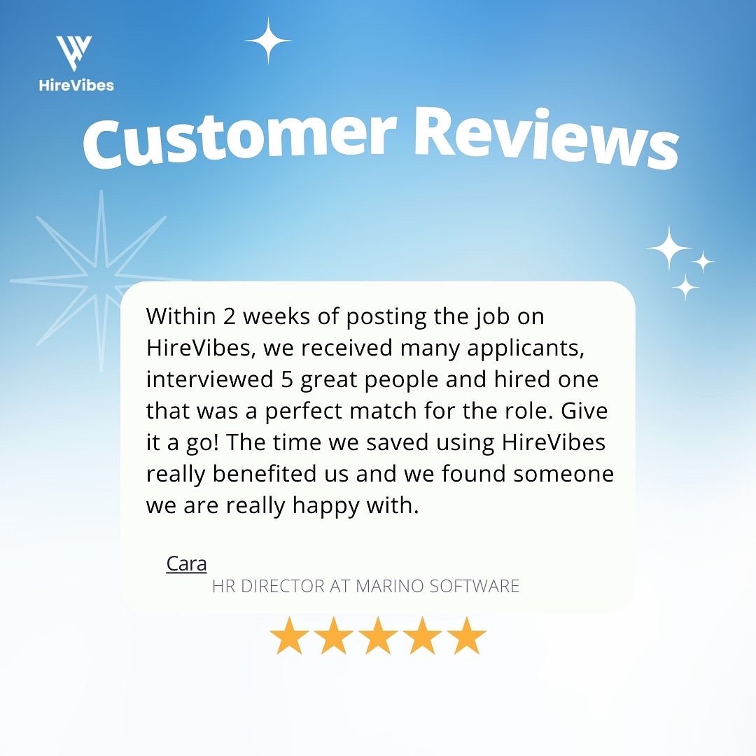 HireVibes's tweet photo. Good vibes from our HireVibes users ππΌ
These reviews keep us smiling π
#web3recruiter https://t.co/TOpdSiKrgv