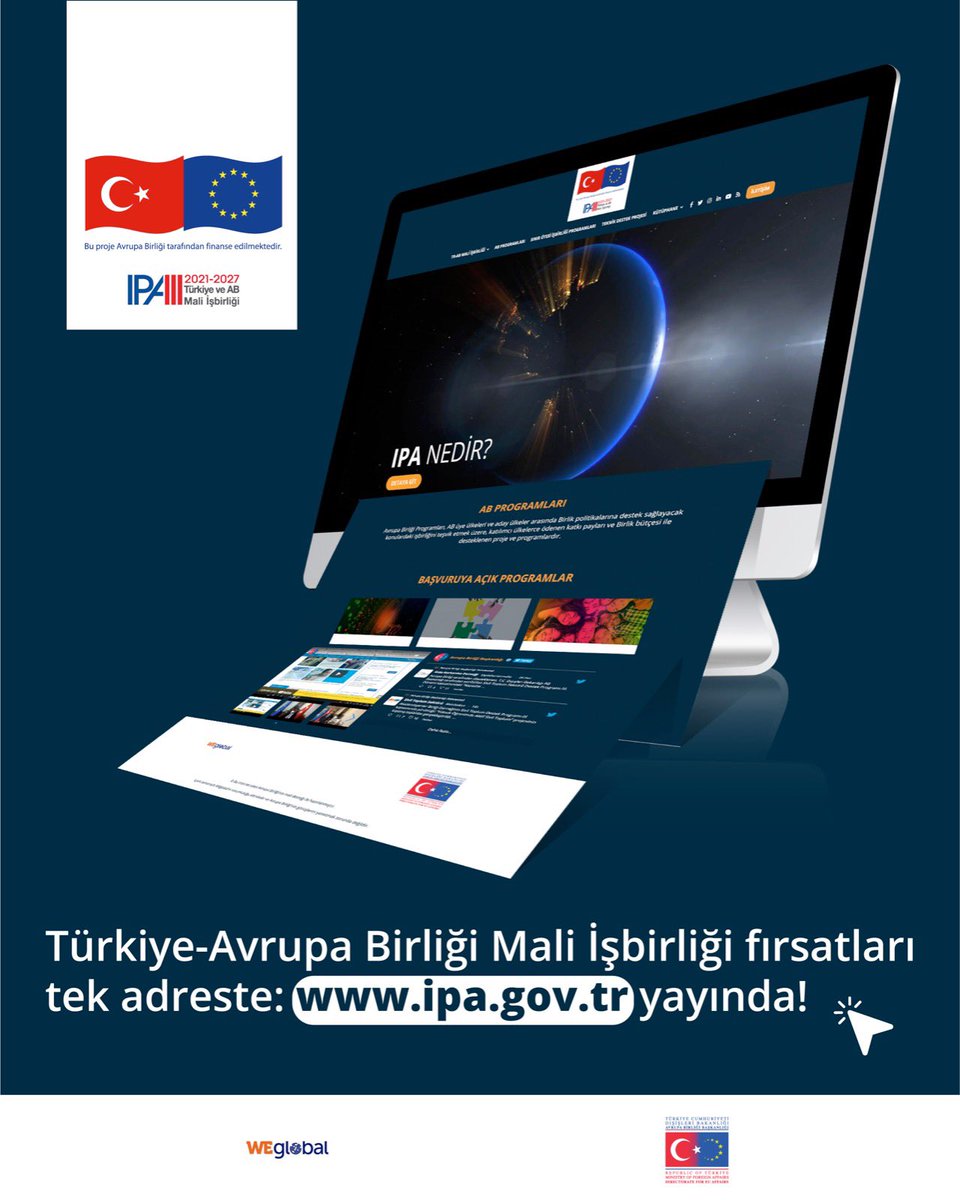 zcan_Bulent's tweet photo. 📣AB fon fırsatlarını tek bir adreste toplayan https://t.co/JxxZpA6eGJ internet sitesini ziyaret edin! Türkiye-AB Mali işbirliği ile ilgili tüm güncel gelişmeleri takip edin. @ABBaskanligi https://t.co/3EBJ93hTiS