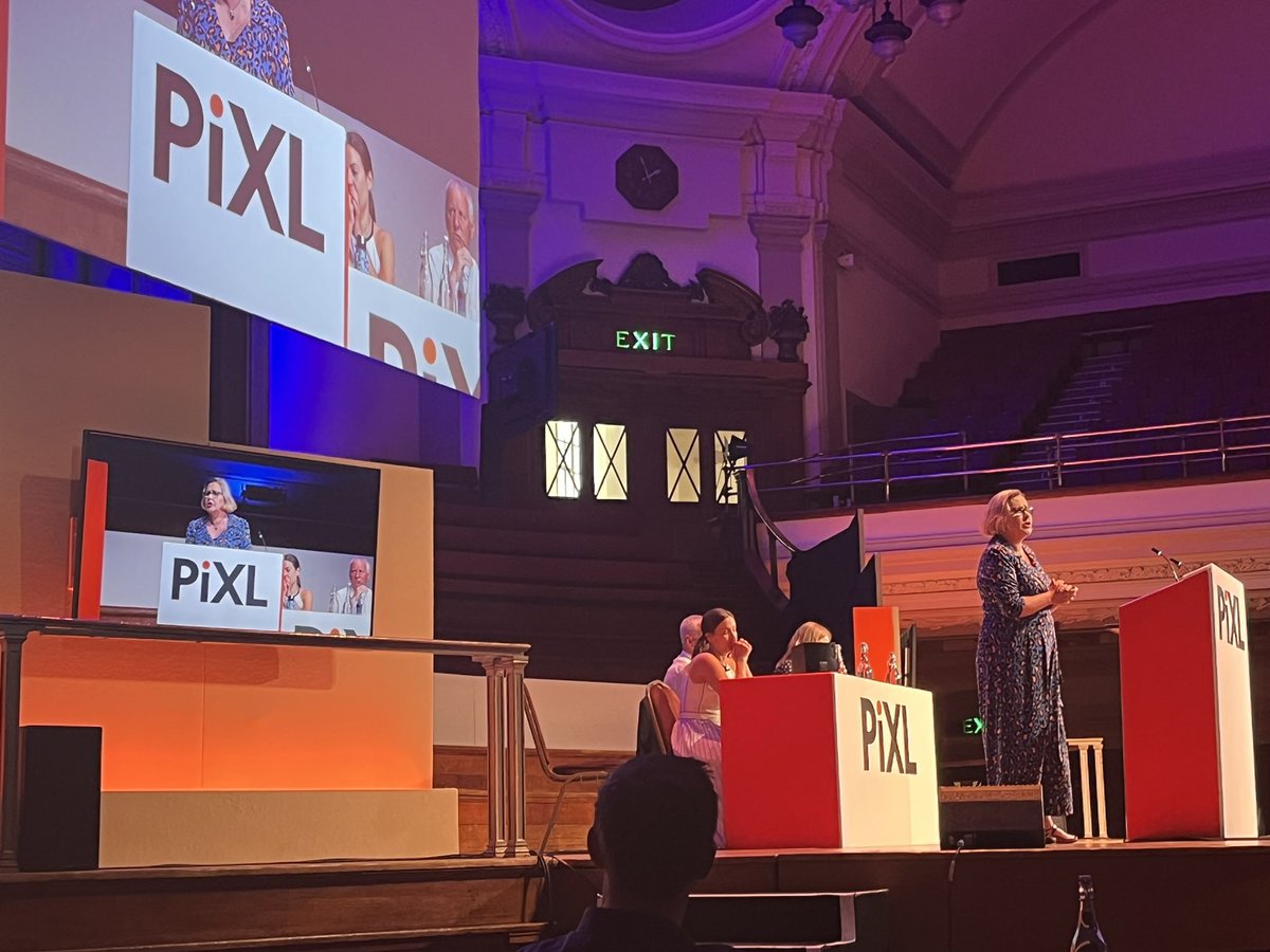 Such a privilege to stand on this stage with <a href="/AdrianBethune/">Adrian Bethune</a> for <a href="/ThePiXLNetwork/">PiXL</a> today. Our key message on school leader wellbeing?

Enough is enough. The status quo for so many is unsustainable so we have to start saying ‘no’ to  what does not directly benefit our schools.