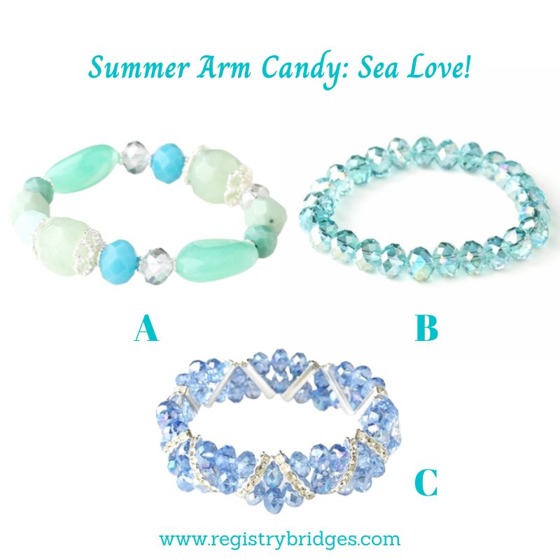 RegistryBridges's tweet photo. Hello to another Trendy Tuesday! We’re ready for a beach trip…but until then; which arm candy serves the most beach vibes to you? 👀 🗳
#trendytuesday #beachbracelets #bracelets #beachbracelet #armcandy #beachjewelry #summerbracelets #jewelrydesign #beachstyle #summervibes https://t.co/7CXzojii14