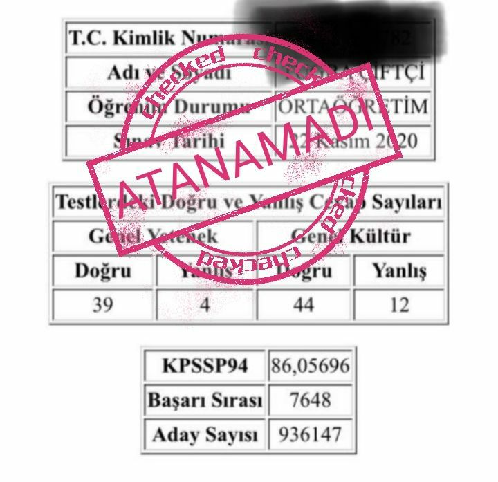 Bize bu alım ya gelecek ya gelecek. Bize bu puanlar havadan gelmedi. Aylarımızı verdik aylarımızı. Hayatlarımızı öteledik. Bu ne demek biliyor musunuz?
<a href="/drfahrettinkoca/">Dr. Fahrettin Koca</a> 
<a href="/drfahrettinkoca/">Dr. Fahrettin Koca</a> 
<a href="/NureddinNebati/">Dr.Nureddin NEBATİ🇹🇷</a> 
<a href="/fuatoktay/">Fuat Oktay</a> 

 #SağlığaKabinedenAtama