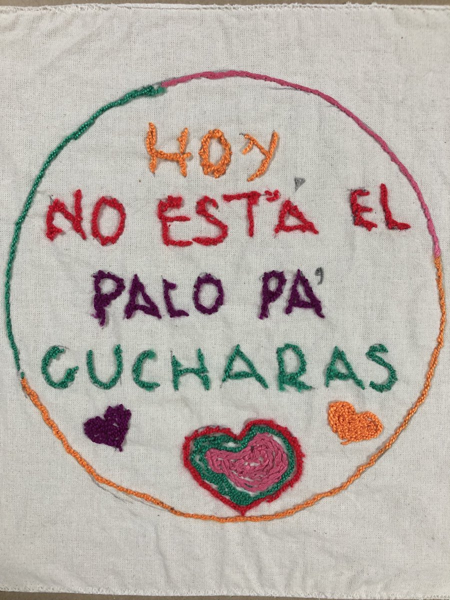 CristalPalacios's tweet photo. Can't wait to share the amazing work of "Mujeres de la Memoria y la Esperanza" with @conflicttextil1. Only beauty can come from that connection! #ConflictTextiles @BrandonHamber https://t.co/I8cq23LpOI
