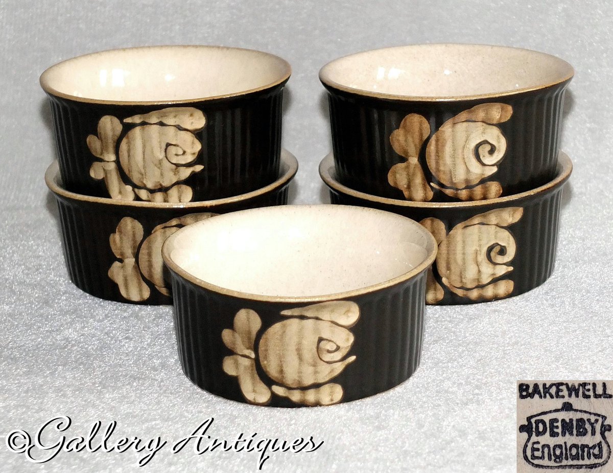 galleryantiques's tweet photo. For sale Five #Vintage #Denby #Pottery #Bakewell Pattern #Ramekin Dishes with Stylised #Ochre #Flower c.1980s

#etsy #denbybakewell #denbypottery https://t.co/M3AcSth0kc https://t.co/gO6AR6yUcz