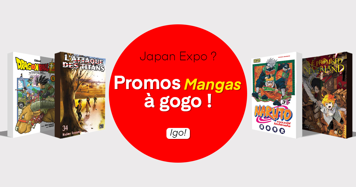 Du 14 au 17 juillet, à Paris, c'est la Japan Expo. A cette occasion Chapitre vous propose ses mangas d'occasion à  prix promo. IGO! bit.ly/3Rq2cQn