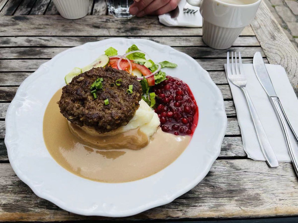 This is a classic Swedish lunch and it's very good