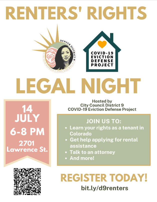 UptownDen's tweet photo. Renter's Rights Legal Night in District 9. Register here: https://t.co/ijfNUY8Mbt https://t.co/sZNTJ8wpc6