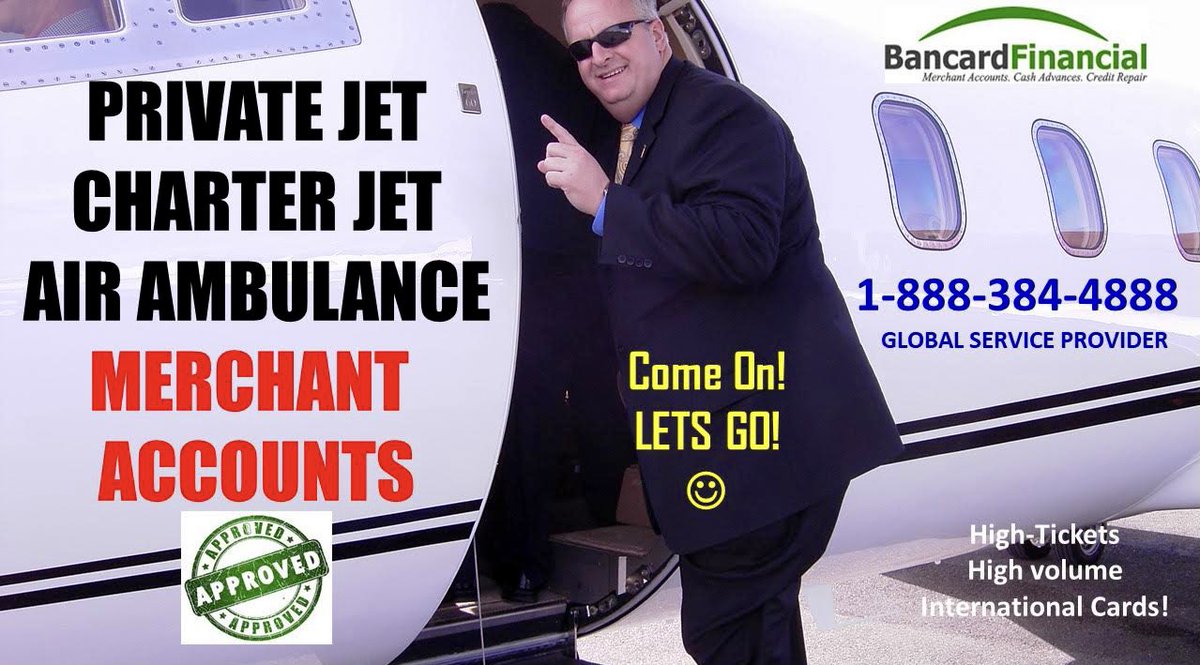 Among the Highest Ticket credit card transactions many banks don’t embrace the risk.  We have #banks all over the world #catering to high volume #airambulance #charterflights &amp; #privatejets businesses. Is this you, We’re Here To Help!  
.
.
#merchantaccount #highrisk