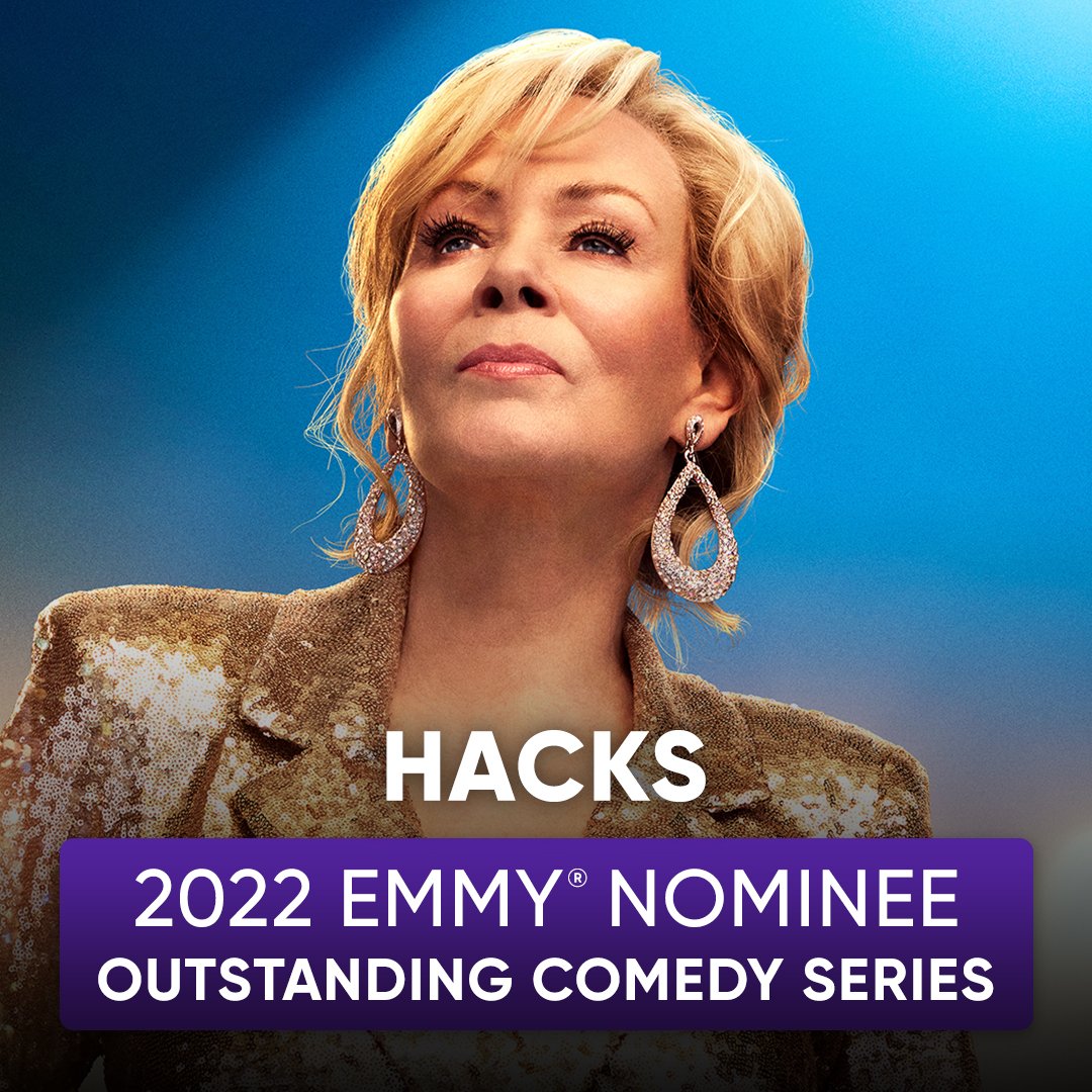streamonmax's tweet photo. Looks like the new material was a hit. Congratulations to the cast and crew of #HacksonHBOMax on their #Emmys2022 nomination for Outstanding Comedy Series. https://t.co/KMM7aGS3di