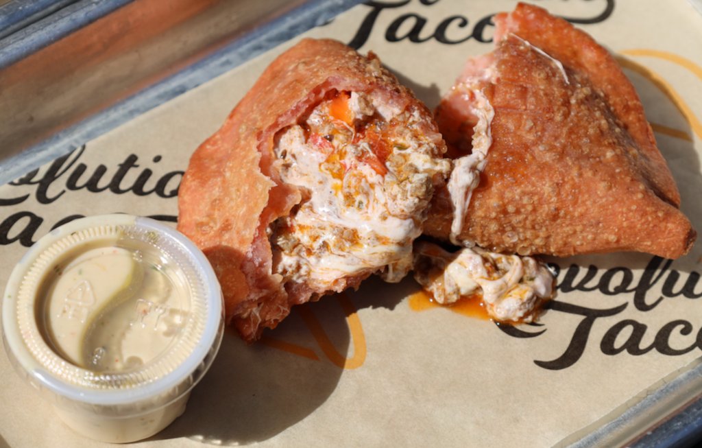 🚨NEW SPECIAL🚨 Buffalo Fried Shrimp Tacos and Ground Beef Empanadas with gooey Oaxaca Cheese (Swipe)! These are only on the menu for a limited time so click the link in bio 🔗 to order #philly #philadelphia #tacos #food #tacotuesday