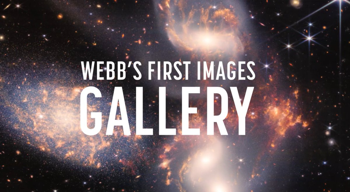 SpaceTelescope's tweet image. Explore all of the James Webb Space Telescope&apos;s first images in one place: webbtelescope.pub/FirstImagesGal…

#NASAWebb #UnfoldTheUniverse