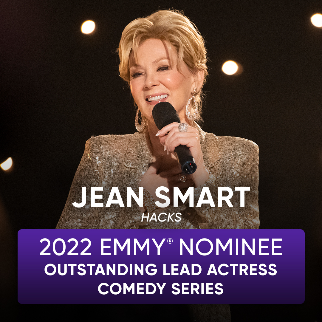 streamonmax's tweet photo. She’s done it again. Congratulations to Jean Smart of #HacksonHBOMax on her #Emmys2022 nomination for Outstanding Lead Actress in a Comedy Series. https://t.co/h8PhWPahpC