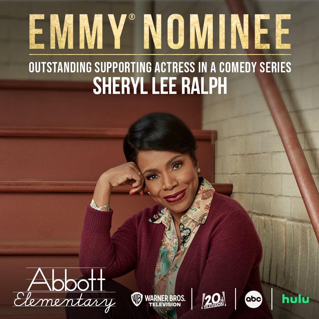 AbbottElemABC's tweet photo. Congratulations to @thesherylralph on her #Emmy Nomination for Outstanding Supporting Actress in a Comedy Series! #AbbottElementary #EmmyNoms https://t.co/B2LoYV5VXs