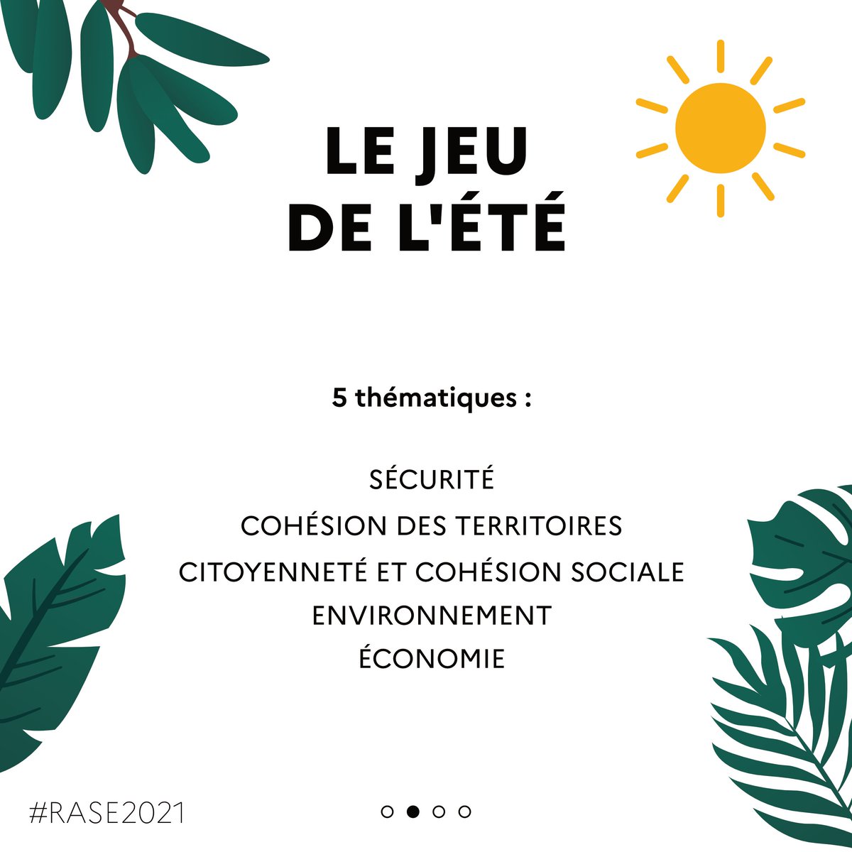 Prefet53's tweet photo. #JeuDeLEte
Durant juillet/août, apprenez en plus sur les services de l'État grâce au jeu de l'été ! ☀️⛱️
Une question chaque mercredi, à vous de trouver la réponse à l'aide du #RASE2021
Modalités de participation ➡️ https://t.co/U2JKiDOWLv
À demain pour la première question ! https://t.co/X4dqxm3JCZ