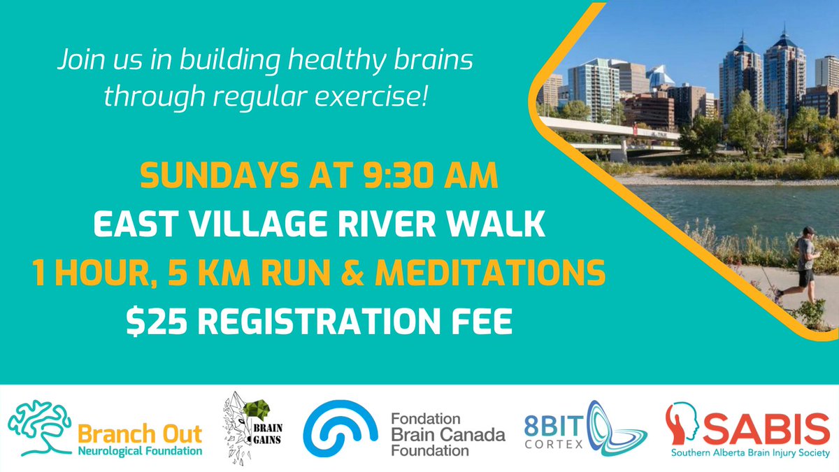 Did you know that neuroplasticity is one of the key ways our brain recovers from an injury? And that simple exercise can help promote neuroplasticity? Join us on a Sunday morning run to find out for yourself! 1/3
