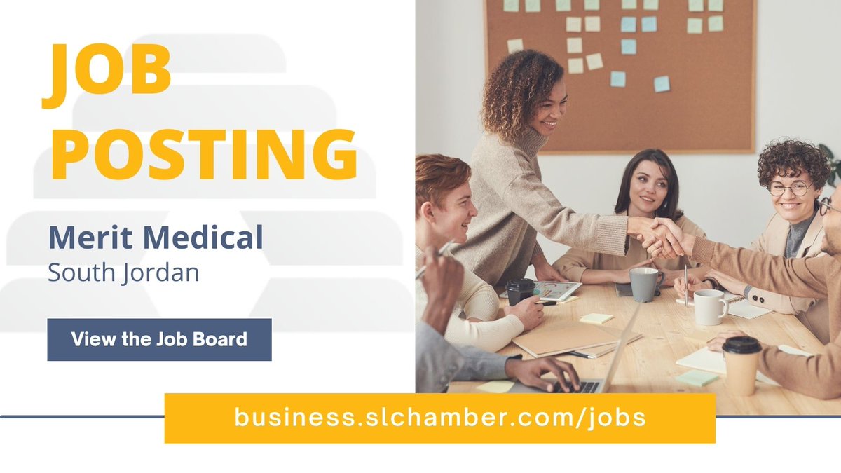 saltlakechamber's tweet photo. New @saltlakechamber Job Board Post: PRODUCTION OPERATOR and   PROCESS OPERATOR WAFER FABRICATION - @MeritMedical. https://t.co/bZ8dp71uat. #utjobs #jobsutah https://t.co/lsgB6FKcKO