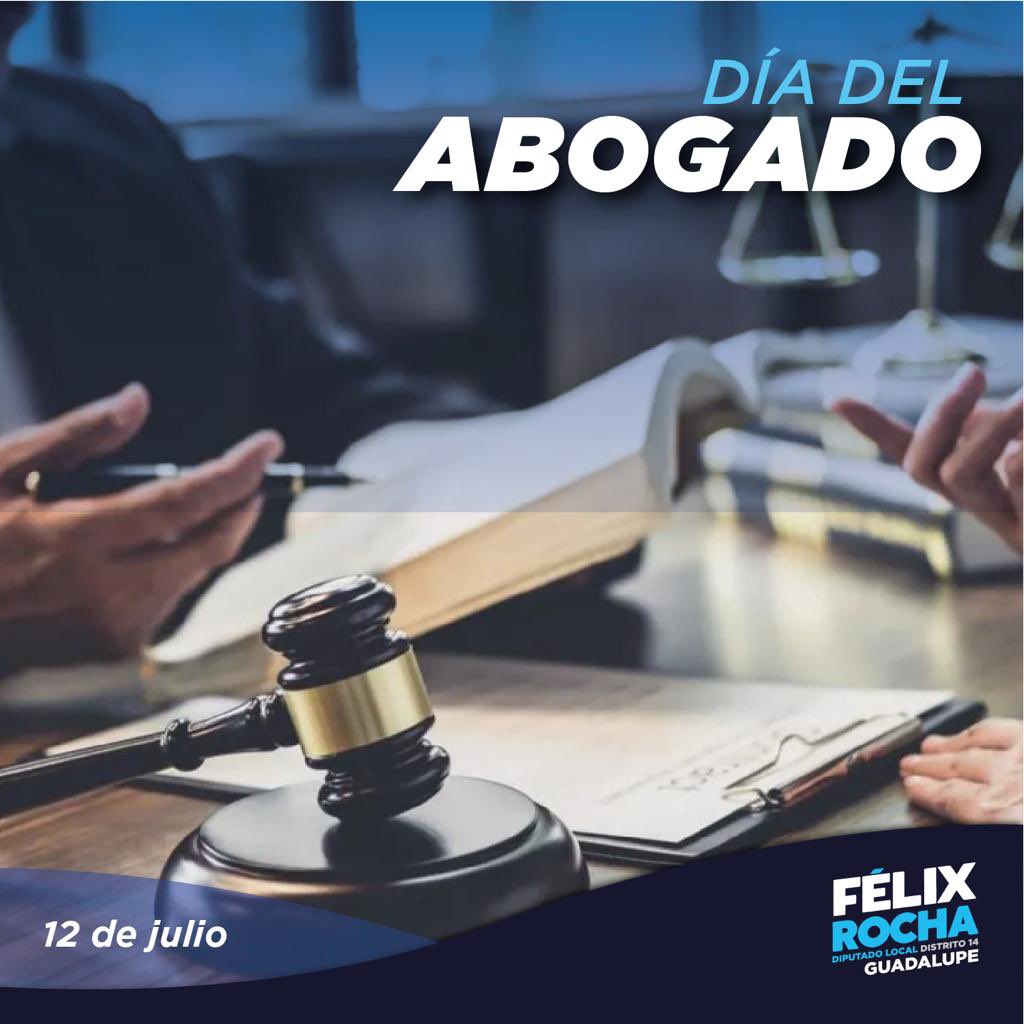 Hoy quiero felicitar a mis colegas por el #DíaDelAbogado. 

Sigamos trabajando por llevar la justicia a todos los que la necesiten en Nuevo León y en todo México. 

¡Un fuerte abrazo a todas y todos los abogados!

¡Enhorabuena!
