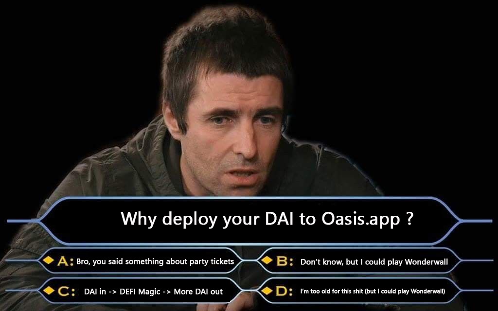 SekojaKrypto's tweet photo. @oasisdotapp @Daivinity @MakerDAO Hopefully, I don't have to look back in anger on not getting DAIvinity tickets  @oasisdotapp  @MakerDAO https://t.co/OkXs2DkwUJ