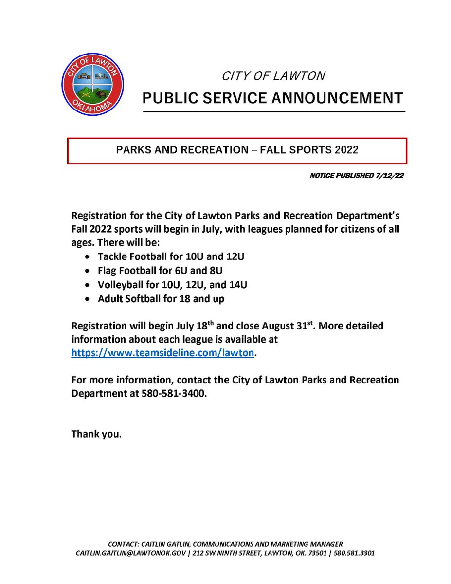 City of Lawton tweet media