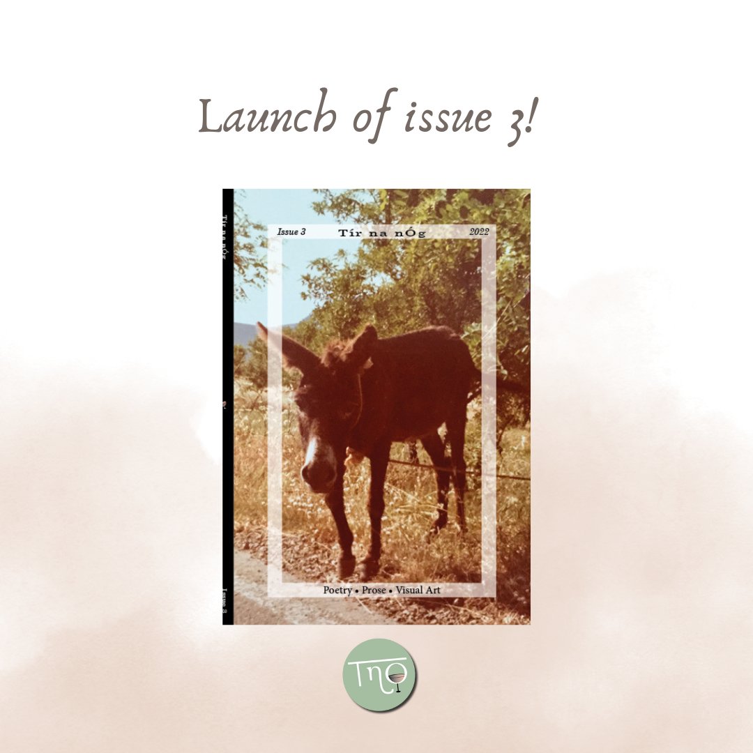 TNOlitmag's tweet photo. 📢You are all invited to the launch of Tír na nÓg issue #3 that is taking place this Sunday, the 17th of July 2022 in the Outset Gallery and Design. Please come and join us to celebrate our artists and writers 🎉 

🕒What time: 3-6pm https://t.co/AF5SUDf8f4