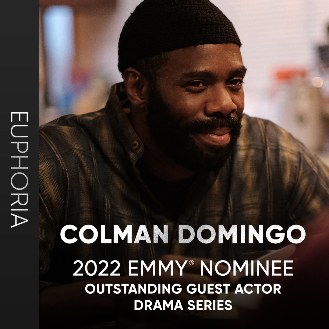 HBO's tweet photo. Faith never falters. Congratulations to @ColmanDomingo of @euphoriaHBO on his #Emmys2022 nomination for Outstanding Guest Actor in a Drama series. https://t.co/pcNhf9D3Yw