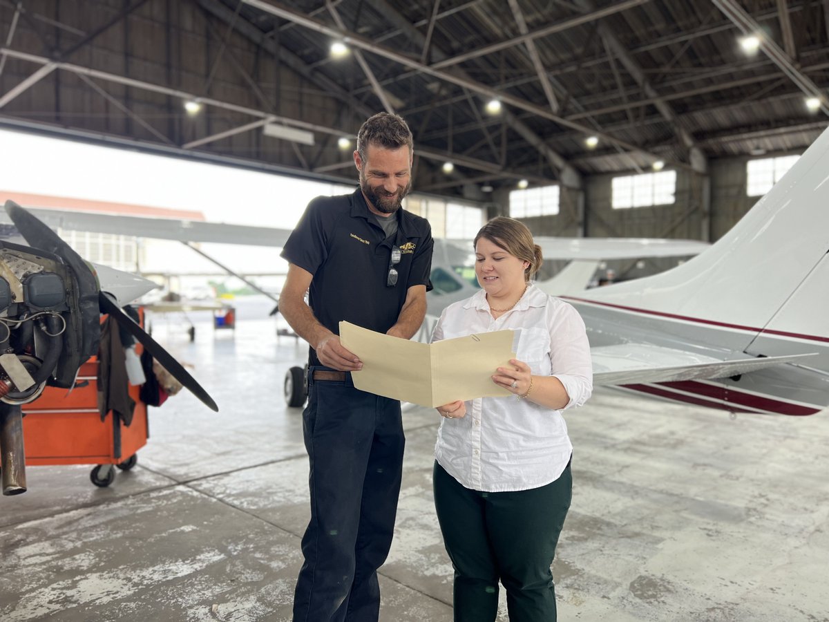 augustaaviation's tweet photo. Meet Hillary Casarez, our new maintenance customer support representative.  Her outgoing personality and attention to detail make her the perfect fit as Augusta Aviation's primary contact for our shop customers.  We are confident you will feel the same way after meeting her. https://t.co/Lg1qydwZXX