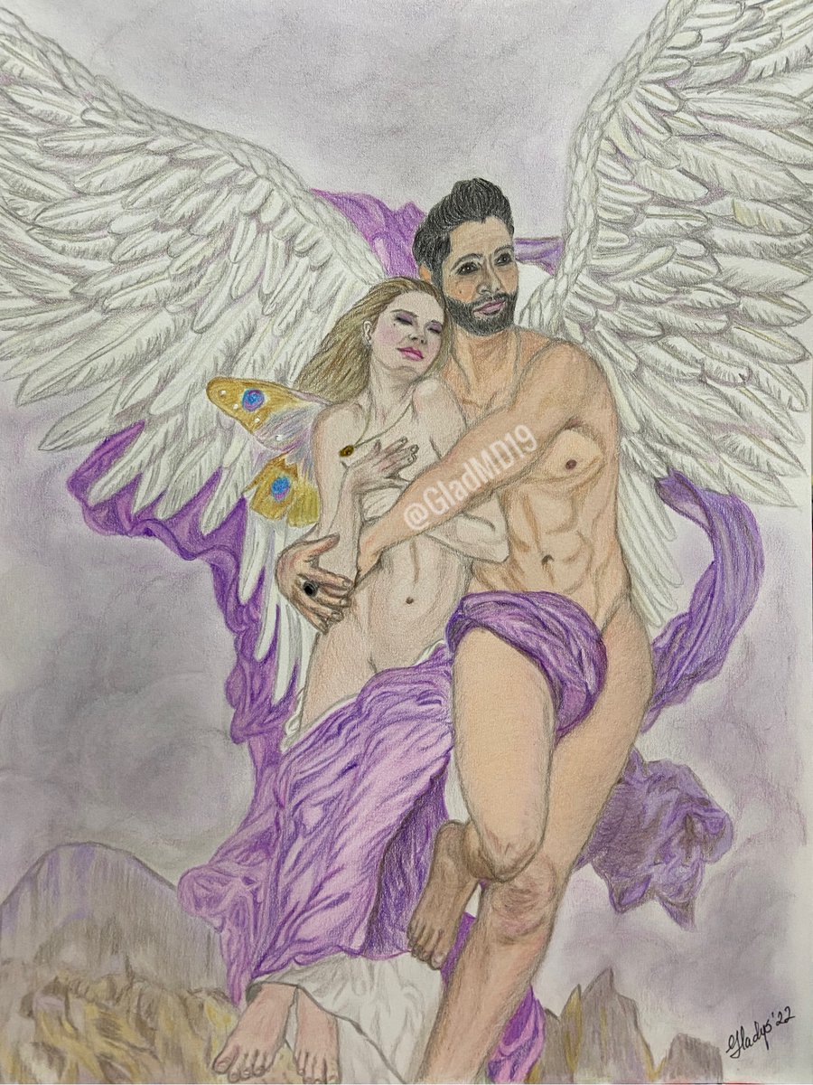 Our #LuciferExhihition present you “The Abduction of Psyche” from a 1895 painting by William-Adolphe Bougeureau but with our fave Devil abducting a delighted Chloe. 
Coloring pencil in A3 paper
#fanart #fanartist #LuciferGallery #LuciferLovesFineArt #LuciferArtHistory