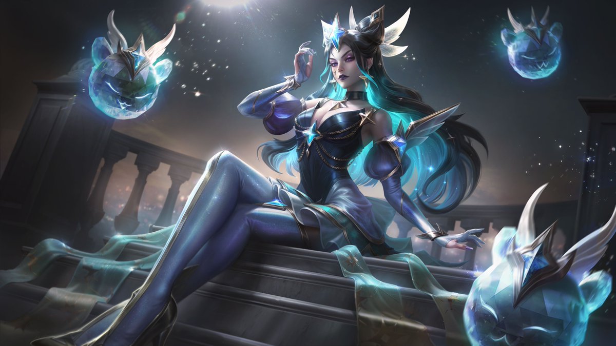 LoL_France's tweet photo. ✨💫 Syndra gardienne des étoiles prestige 💫✨ https://t.co/2RFEfz0UD6
