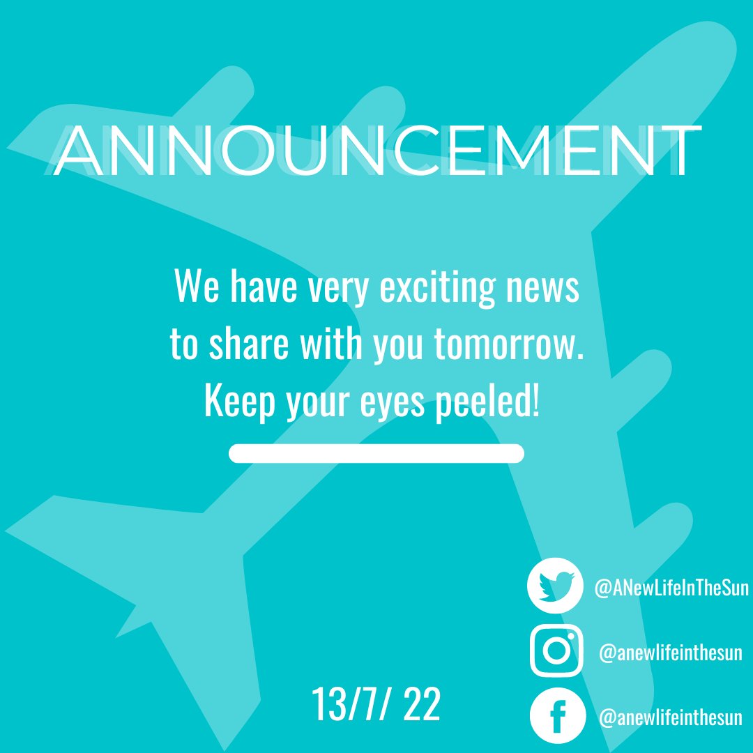 Hey ANLITS fans 👋🌞✈️

A 🚨BIG ANNOUNCEMENT🚨 will be posted here tomorrow! 
 
If you like ANLITS, you're going to LOVE our brand new announcement tomorrow! 

Comment below to guess what our announcement will be 👇
#announcement #excitingnews #comingsoon