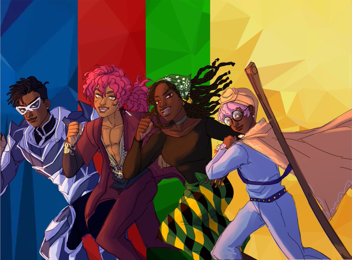 Hiya #PortfolioDay! I'm Adanna, a 🇹🇹🇺🇸 Games Writer &amp; Narrative Designer! I love crafting diverse characters and worlds, and I'm currently looking for work! You can see my previous work below! 🌺
💌: AFNarratives@gmail.com
🃏: afnarratives.carrd.co
☕: ko-fi.com/triplea
